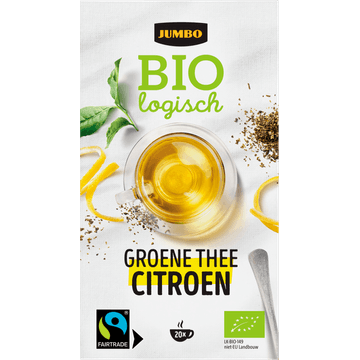 Jumbo Biologisch Groene Thee Citroen 20 Stuks