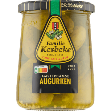 Kesbeke Zoet Zuur Amsterdamse Augurken 495 g