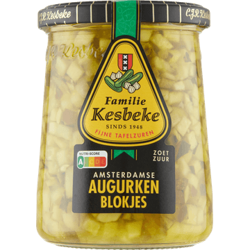 Kesbeke Amsterdamse Augurken Blokjes 495 g