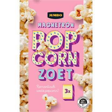 Jumbo Magnetron Popcorn Zoet 3 x 90 g