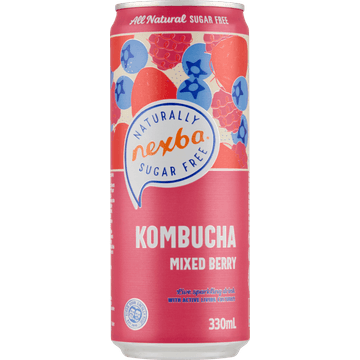 Nexba Kombucha Mixed Berry Blik 330 ML