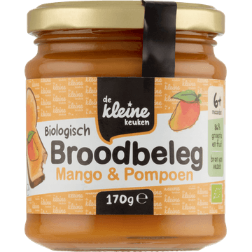 De Kleine Keuken Biologisch Broodbeleg Mango & Pompoen 6+ Maanden 170 g