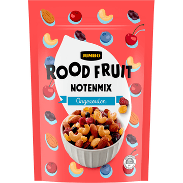 Jumbo Rood Fruit Notenmix Ongezouten 200 g