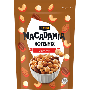 Jumbo Macadamia Notenmix Gezouten 200 g