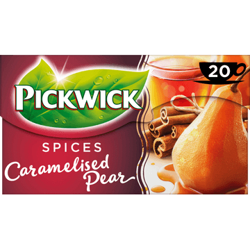 Pickwick Spices Caramelised Pear Zwarte Thee 20 Stuks