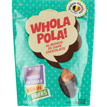 Whola Pola! Almonds in Dark Chocolate 100 g