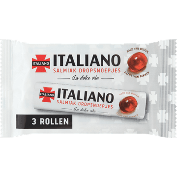 Italiano Salmiak Dropsnoepjes 3 Stuks 99 g