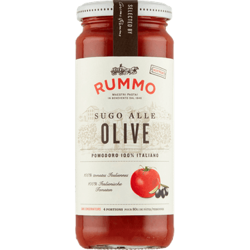 Rummo Sugo Alle Tomatensaus met Olijven 340 g