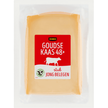 Jumbo Goudse Kaas 48+ Jong Belegen Stuk 450 g