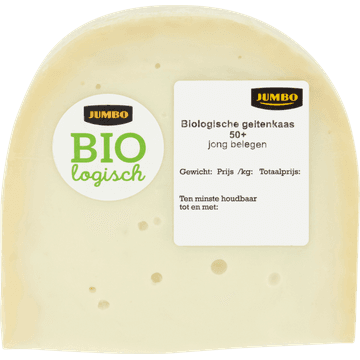 Jumbo Biologische Geitenkaas 50+ Jong Belegen Stuk ca. 375 g