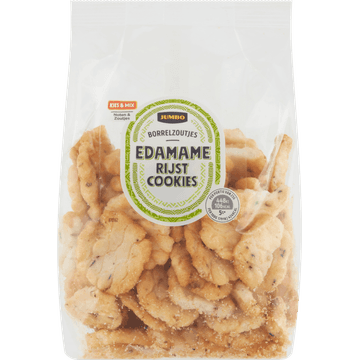 Jumbo Borrelzoutjes Edamame Rijstcookies 170 g