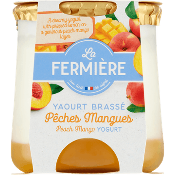 La Fermière Perzik Mango Yoghurt 160 g