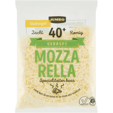 Jumbo Geraspte Mozzarella 40+ 150 g
