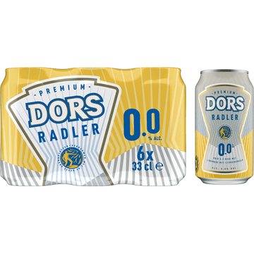 Dors Premium Radler 0.0% - Blik - 6 x 330 ML