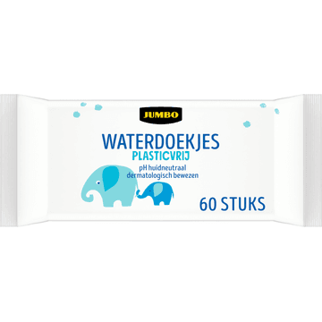 Jumbo Waterdoekjes Plasticvrij 60 Stuks