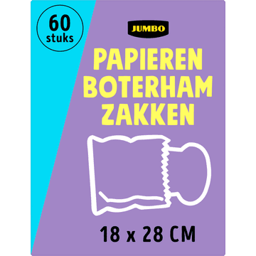 Jumbo Papieren Boterhamzakken 60 Stuks
