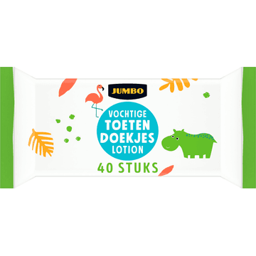 Jumbo Vochtige Toetendoekjes Lotion 40 Stuks