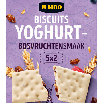 Jumbo Biscuits Yoghurt Bosvruchtensmaak 5 x 2 Stuks