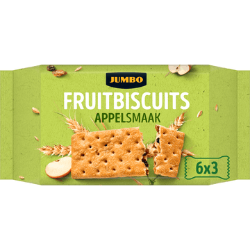 Jumbo Fruitbiscuits Appelsmaak 6 x 3 Stuks