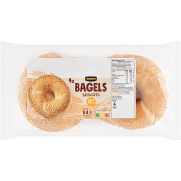 Jumbo Bagel Sesam 4 Stuks