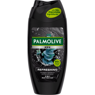 Palmolive Men Refreshing 3-in-1 douchegel met etherische eucalyptusolie en zeezoutextract 250ml