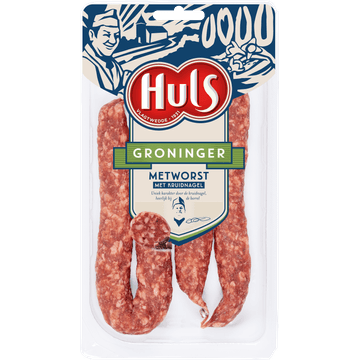 Huls Groninger Metworst met Kruidnagel 2 x 110 g