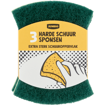 Jumbo Harde Schuursponsen 3 Stuks