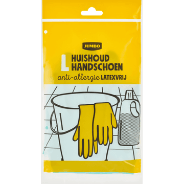 Jumbo Huishoudhandschoenen Latexvrij L 1 Stuk