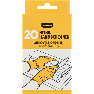 Jumbo Nitril Handschoenen 20 Stuks