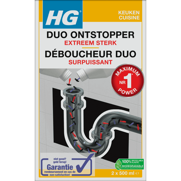 HG Duo Ontstopper Extreem Sterk 2x 500ml