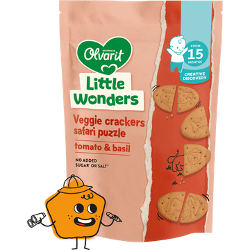 Olvarit Little Wonders Tomaat & Basilicum Puzzle Cracker 105g