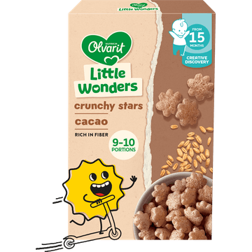 Olvarit Little Wonders cacao crunchy stars 1-3 yr