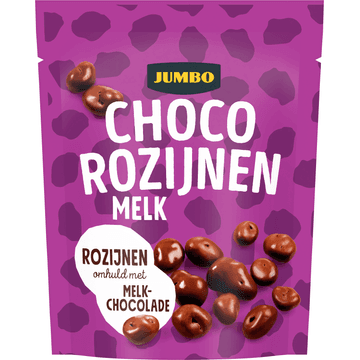 Jumbo Choco Rozijnen Melk 200 g