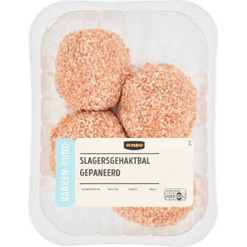 Jumbo Varken-Rund Slagersgehaktbal Gepaneerd 420 g