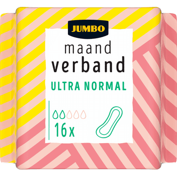 Jumbo Maandverband Ultra Normal 16 Stuks