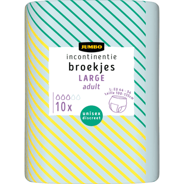 Jumbo Incontinentie Broekjes Large Adult Maat 44 - 54 10 Stuks