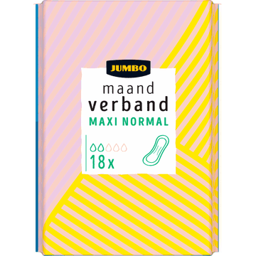 Jumbo Maandverband Maxi Normal 18 Stuks