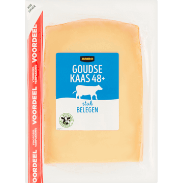 Jumbo Goudse Kaas 48+ Stuk Belegen Voordeelverpakking 950 g