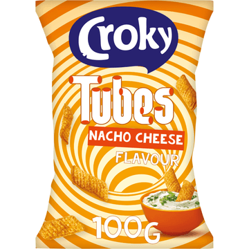Croky Tubes Nacho Cheese Flavour 100 g