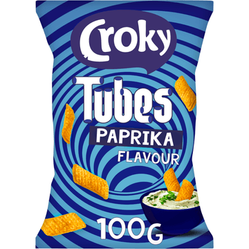 Croky Tubes Paprika Flavour 100 g