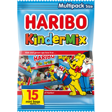 Haribo Kindermix Uitdeelzakjes 375 g