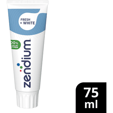 Zendium Tandpasta Fresh+White 75 ml