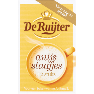 De Ruijter Anijsstaafjes 12 x 6,3 g