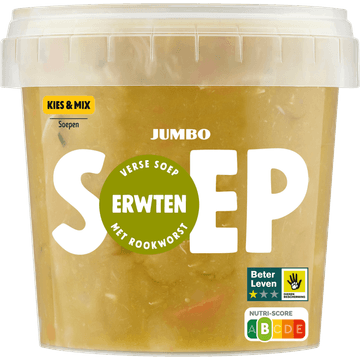 Jumbo Verse Erwtensoep met Rookworst 500 g