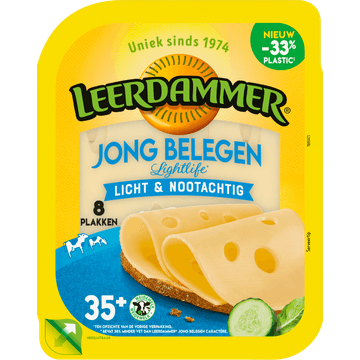 Leerdammer Jong Belegen Lightlife 8 Plakken 160 g
