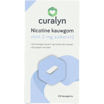 Curalyn Nicotine Kauwgom 2mg 24 Stuks