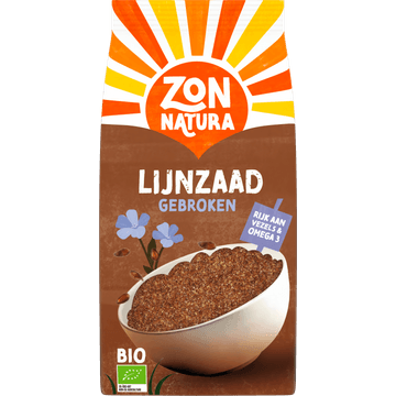 Zonnatura Biologische Lijnzaad gebroken 400 g