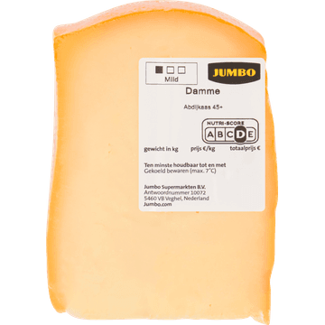 Jumbo Damme Abdijkaas 45+ Mild Stuk ca. 150g