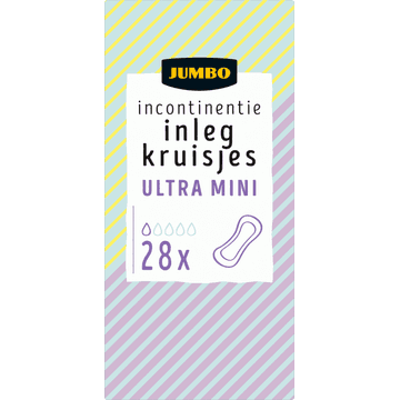 Jumbo Incontinentie Inlegkruisjes Ultra Mini 28 Stuks