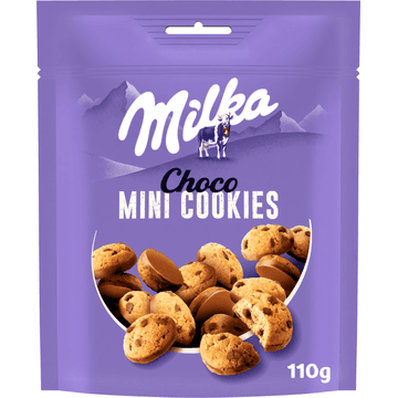 Milka Mini Cookies Chocolade Koekjes 110g
